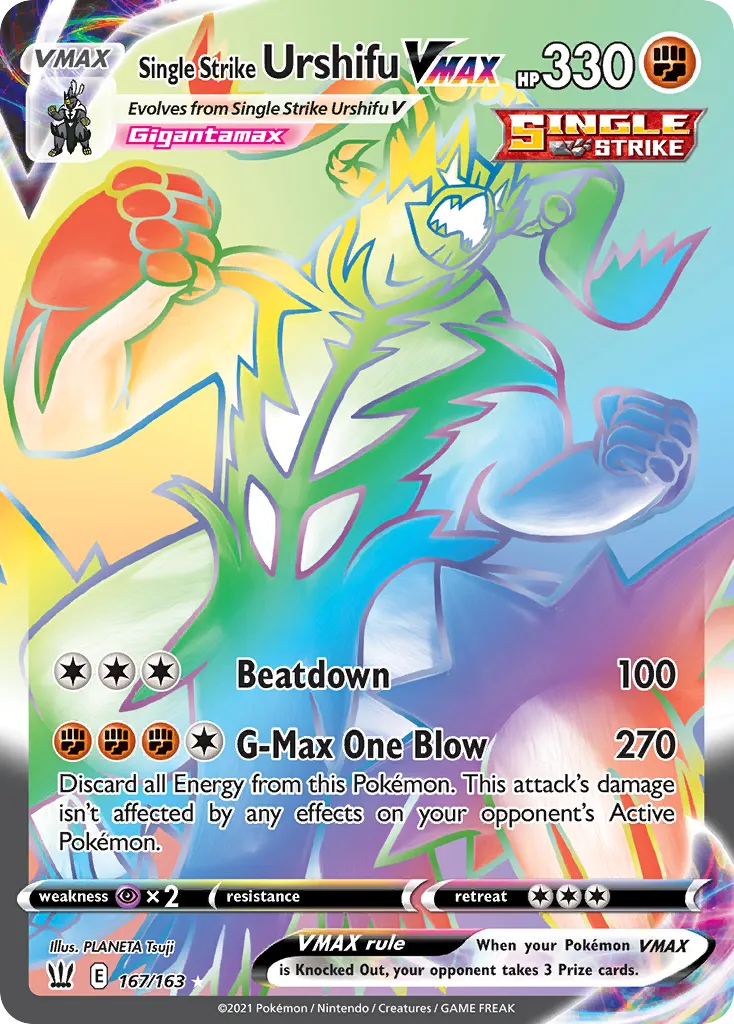 Single Strike Urshifu VMAX #167, Battle Styles Secret