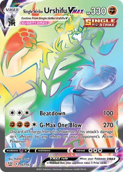 Single Strike Urshifu VMAX #167, Secret