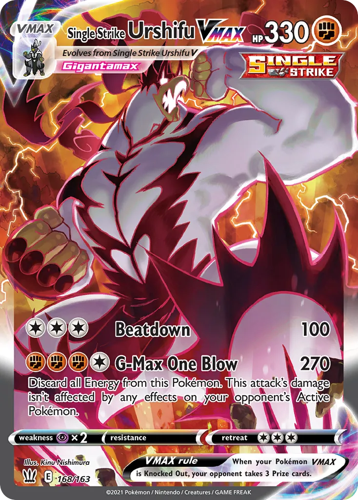 Single Strike Urshifu VMAX #168, Battle Styles Secret