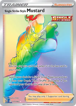 Single Strike Style Mustard #177, Secret
