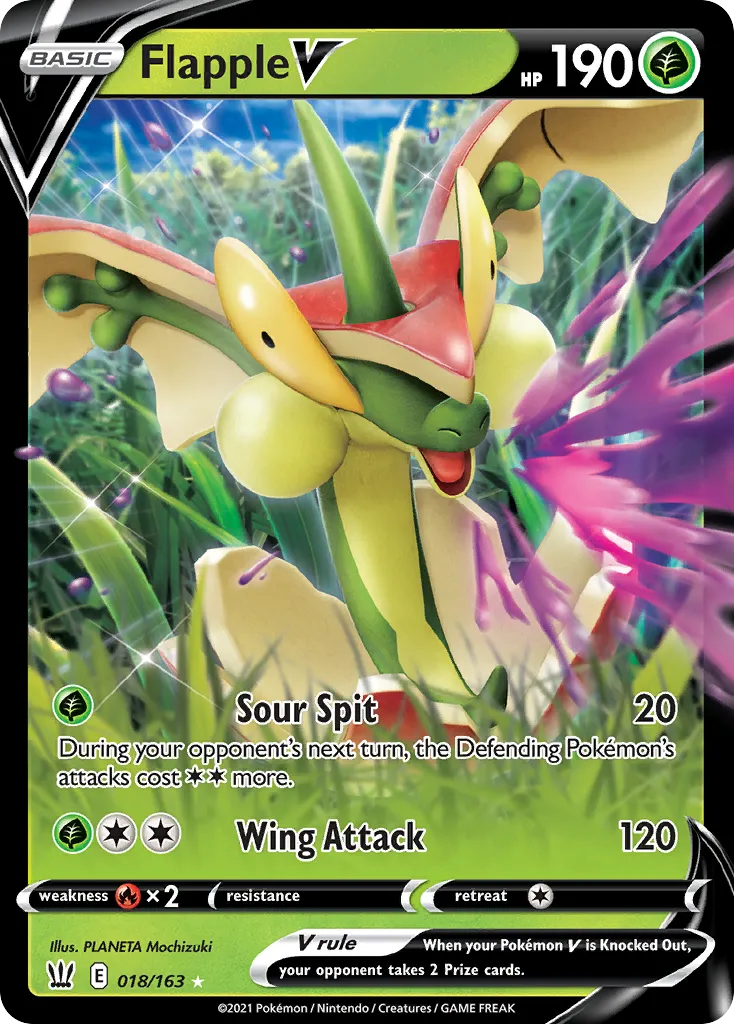 Flapple V #18, Battle Styles