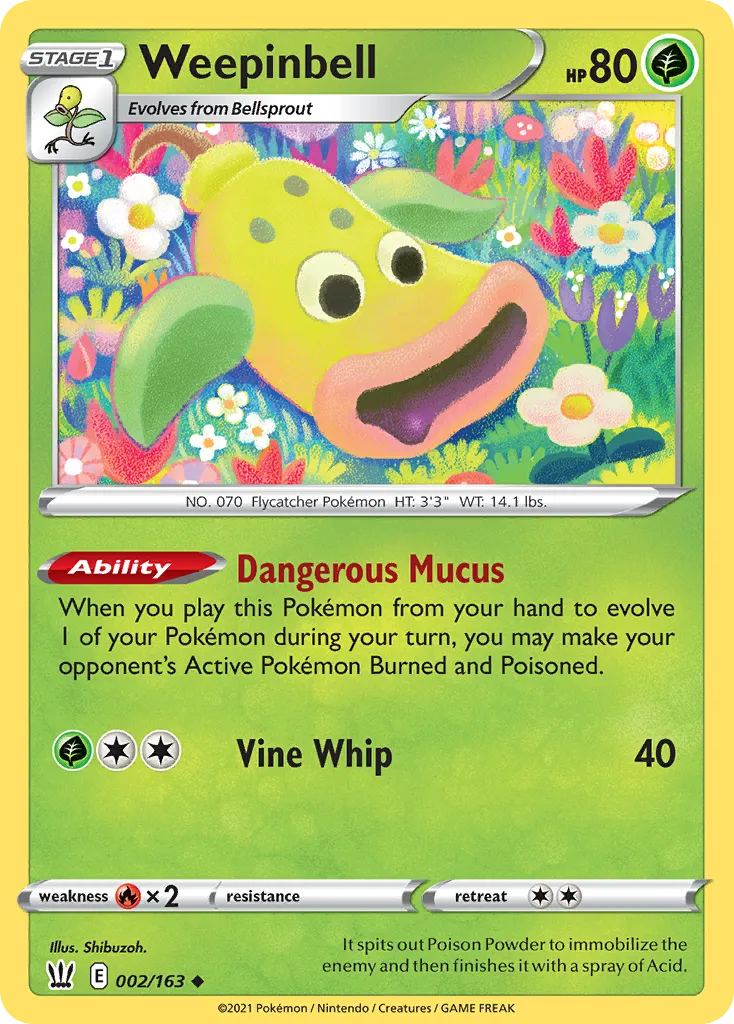 Weepinbell #2, Battle Styles Reverse Foil