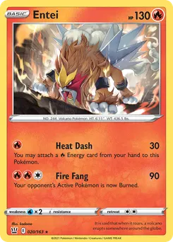 Entei #20, Reverse Foil