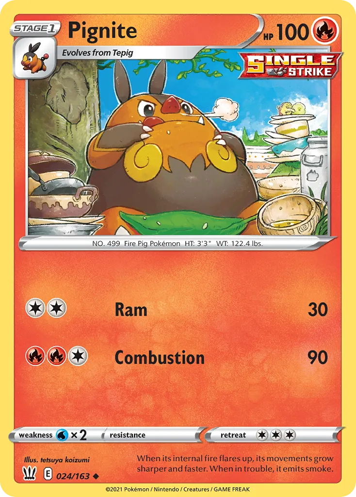 Pignite #24, Battle Styles