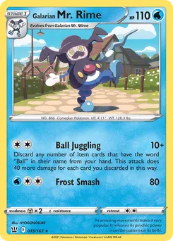 Galarian Mr. Rime #35, Reverse Foil