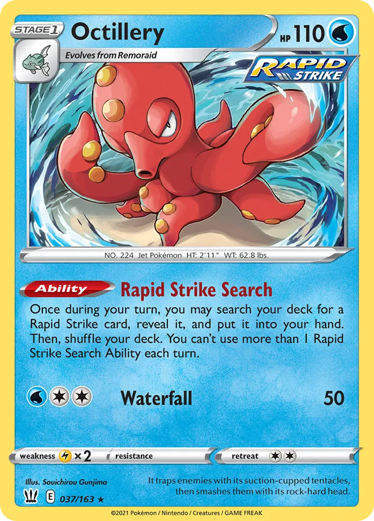 Octillery #37, Battle Styles Reverse Foil