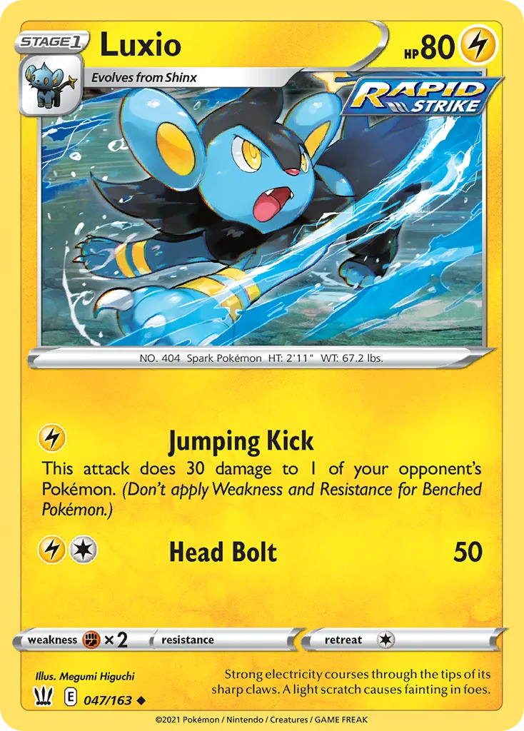 Luxio #47, Battle Styles