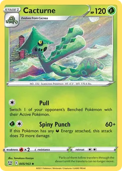 Cacturne #5, Reverse Foil