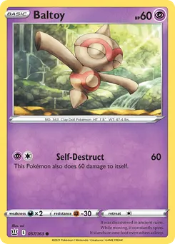 Baltoy #57, Reverse Foil