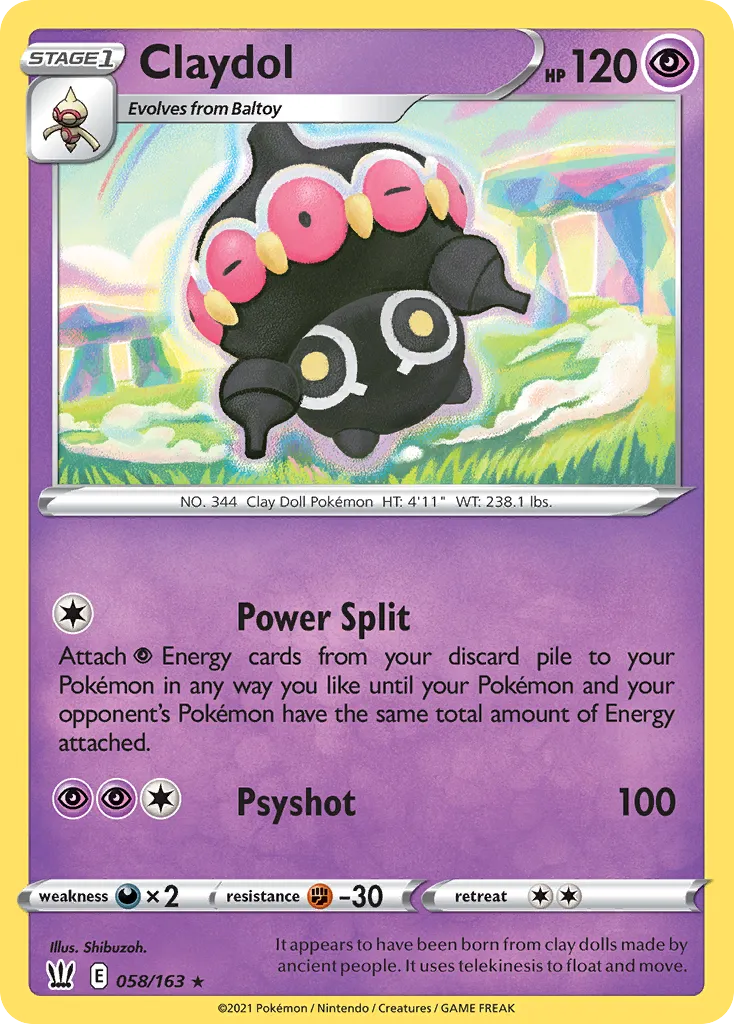 Claydol #58, Battle Styles