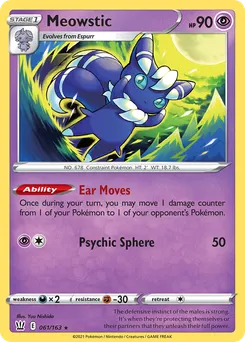 Meowstic #61, Reverse Foil