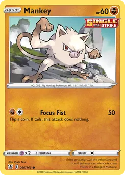 Mankey #66, Reverse Foil