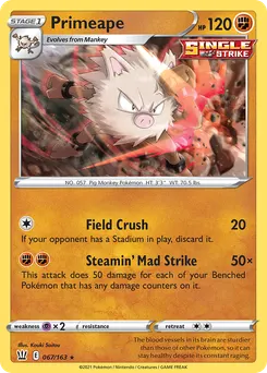 Primeape #67, Reverse Foil