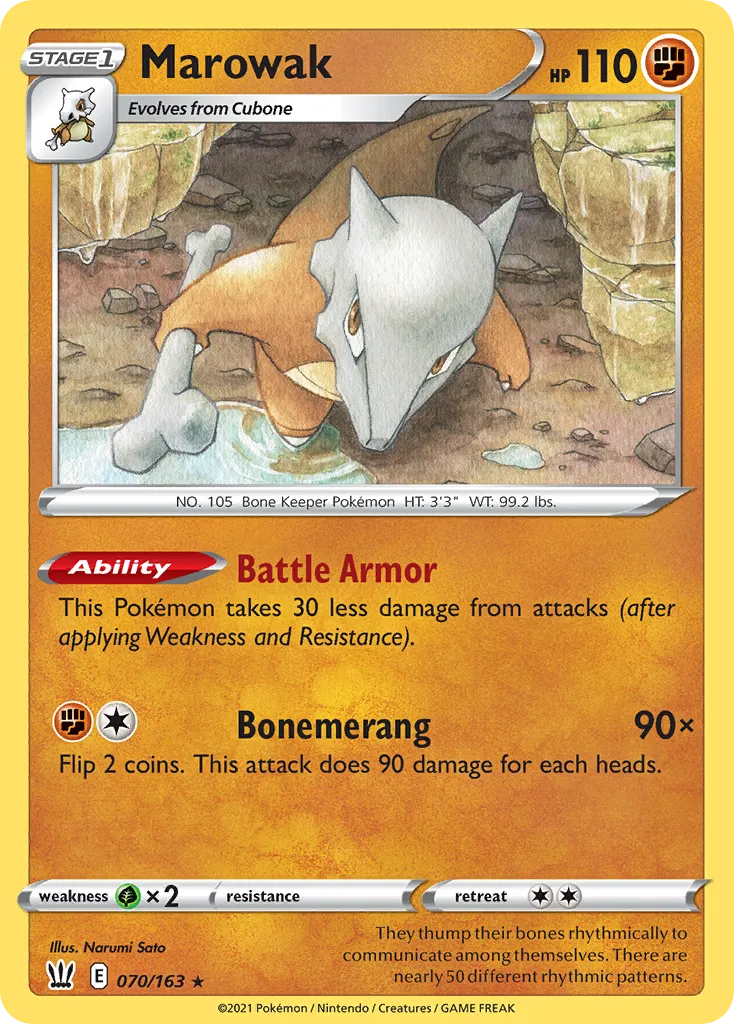 Marowak #70, Battle Styles