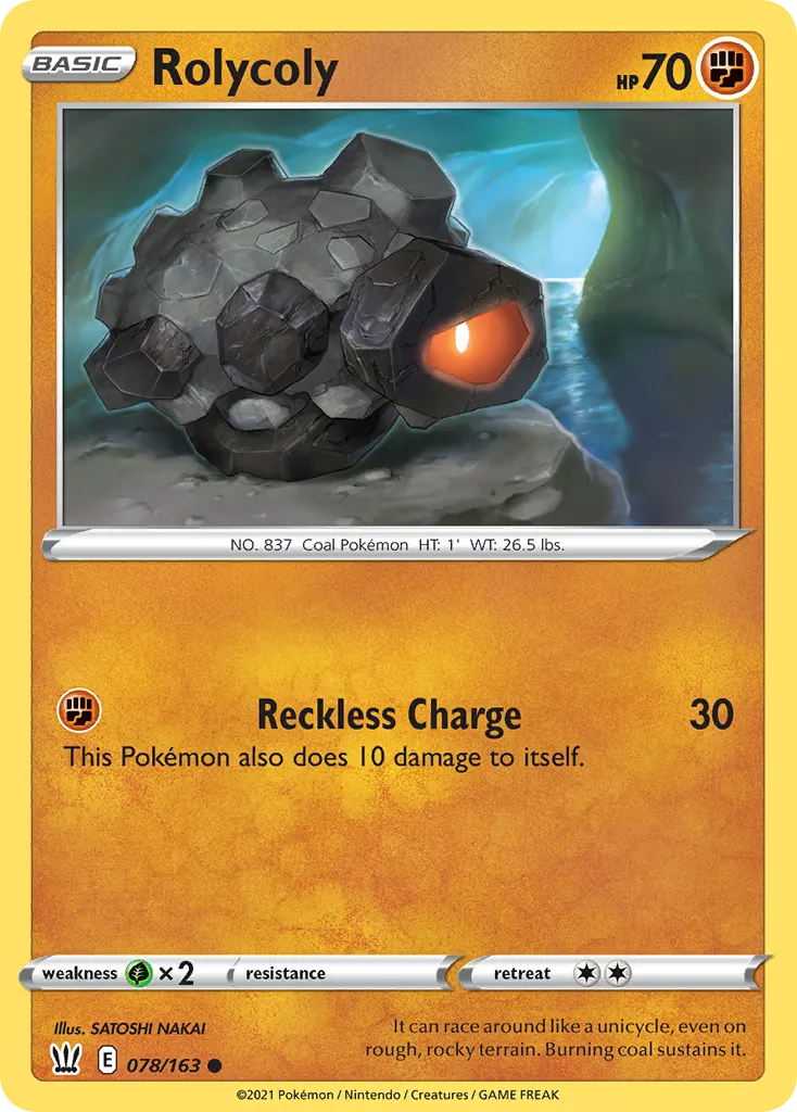 Rolycoly #78, Battle Styles Reverse Foil