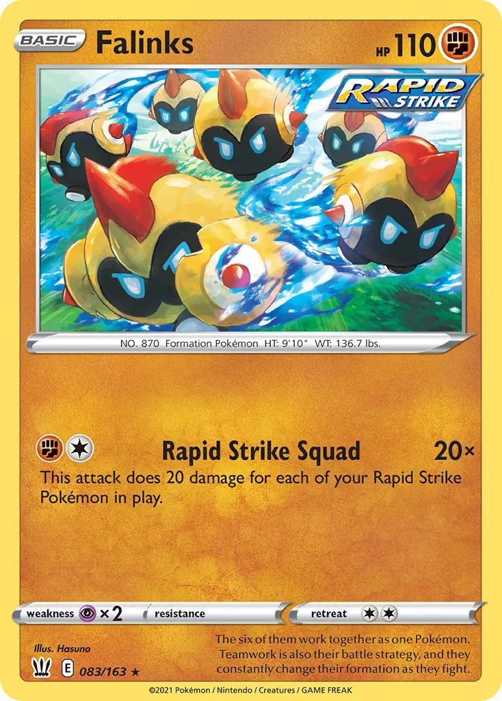 Falinks #83, Battle Styles Reverse Foil