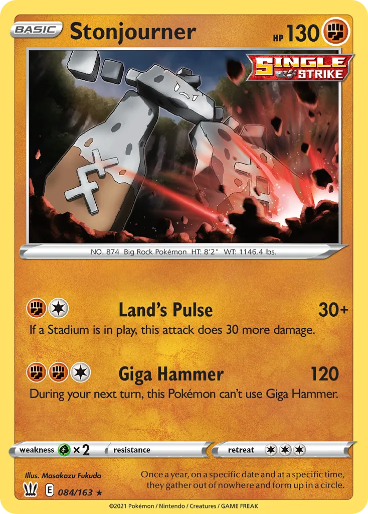 Stonjourner #84, Battle Styles Reverse Foil