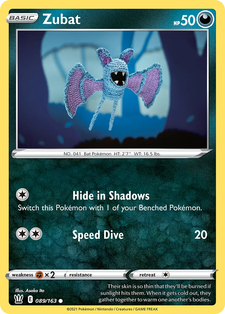 Zubat #89, Battle Styles Reverse Foil