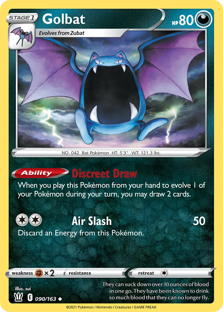 Golbat #90, Battle Styles Reverse Foil