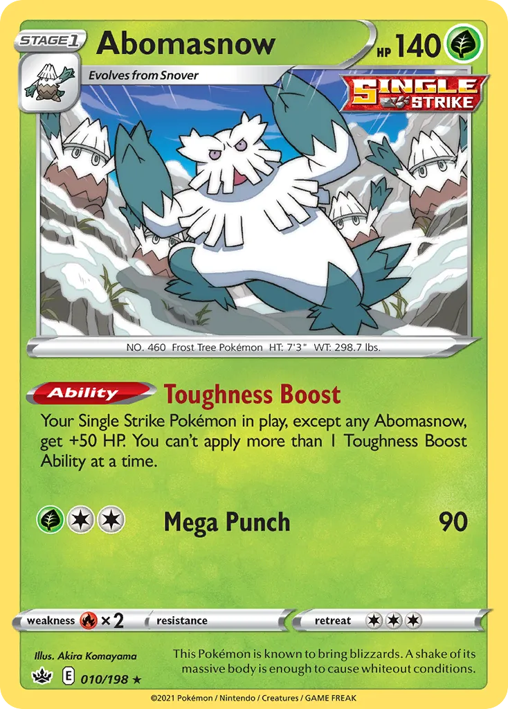 Abomasnow #10, Chilling Reign Holiday Calendar 2022