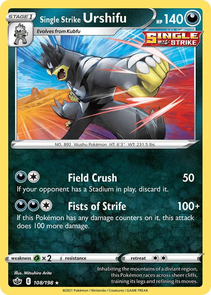 Single Strike Urshifu #108, Chilling Reign