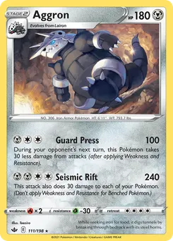 Aggron #111, Chilling Reign