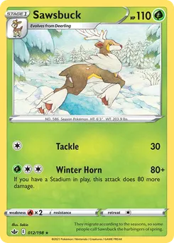 Sawsbuck #12, Reverse Foil