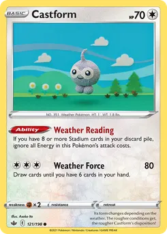 Castform #121, Chilling Reign