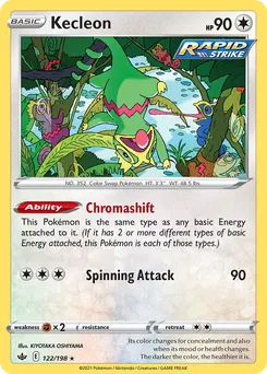 Kecleon #122, Chilling Reign
