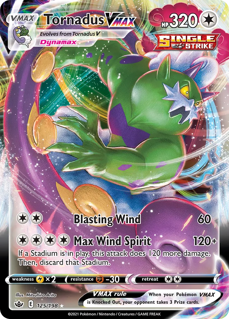 Tornadus VMAX #125, Chilling Reign
