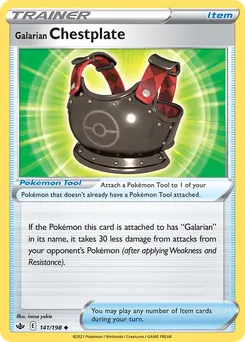 Galarian Chestplate #141, Chilling Reign
