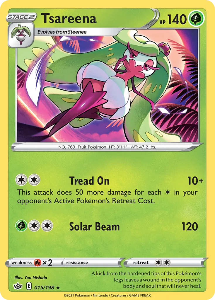 Tsareena #15, Chilling Reign Reverse Foil