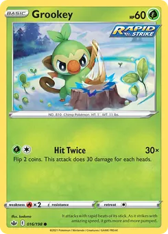 Grookey #16, Reverse Foil