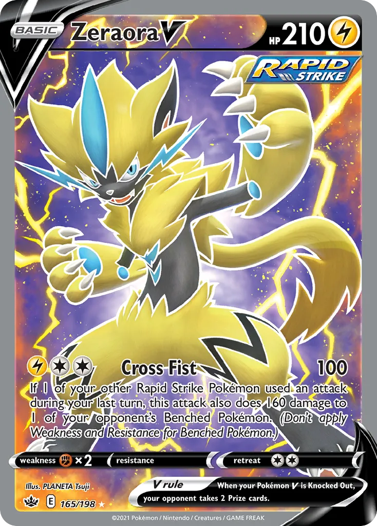 Zeraora V #165, Chilling Reign