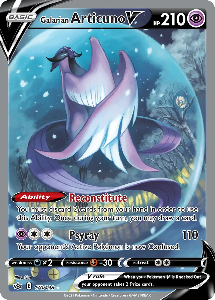 Galarian Articuno V #170, Chilling Reign