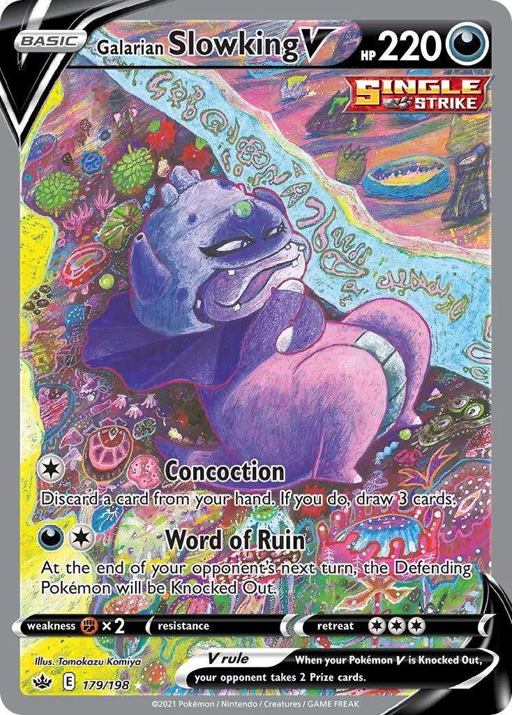 Galarian Slowking V #179, Chilling Reign