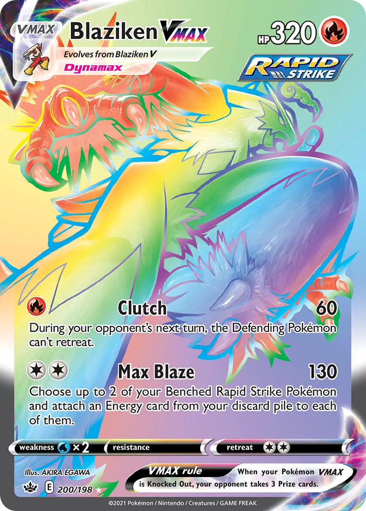 Blaziken VMAX #200, Chilling Reign Secret