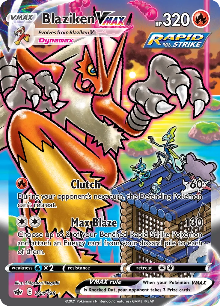 Blaziken VMAX #201, Chilling Reign Secret