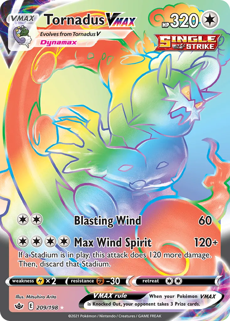Tornadus VMAX #209, Chilling Reign Secret