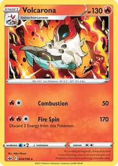 Volcarona #24, Reverse Foil