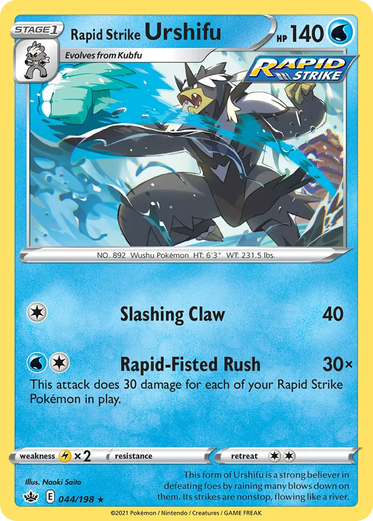 Rapid Strike Urshifu #44, Chilling Reign
