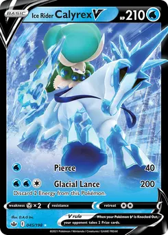 Ice Rider Calyrex V #45, Holiday Calendar 2022