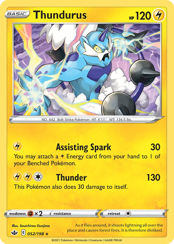 Thundurus #52, Chilling Reign Cosmos