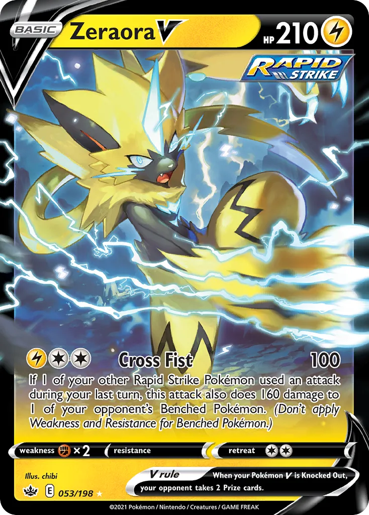 Zeraora V #53, Chilling Reign