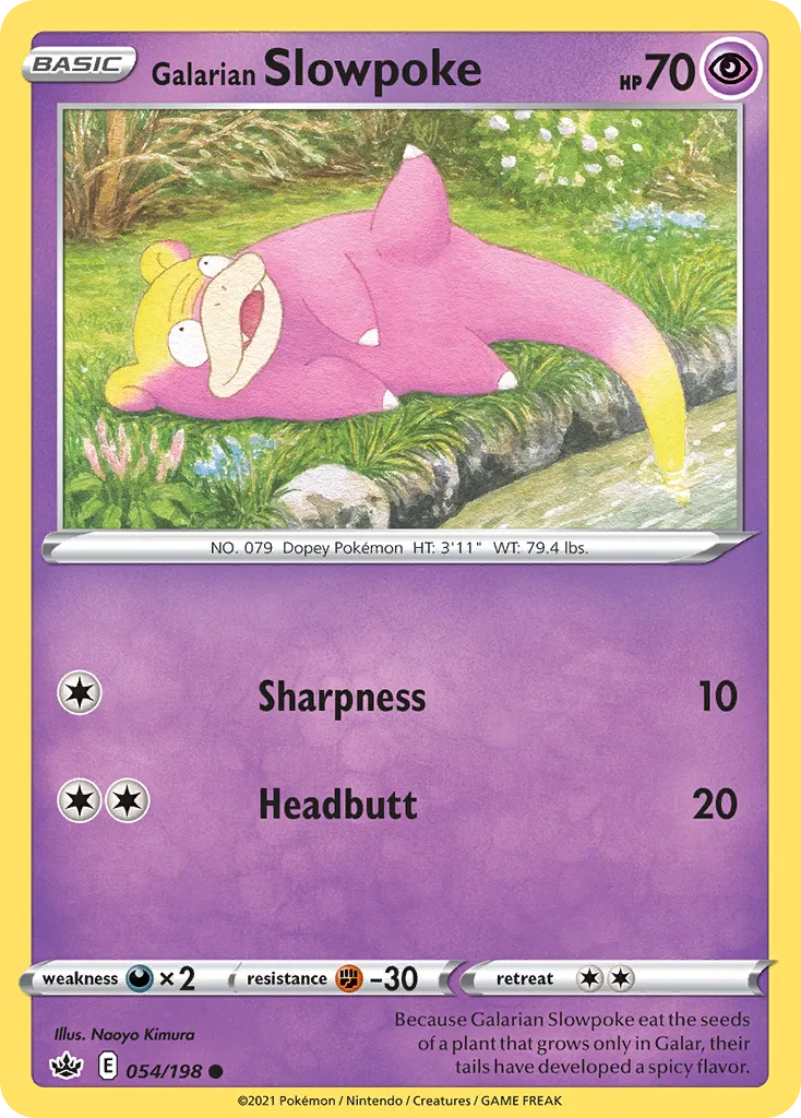 Galarian Slowpoke #54, Chilling Reign