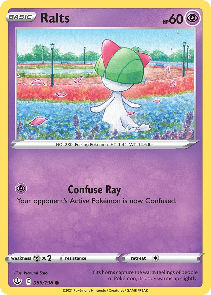 Ralts #59, Chilling Reign Reverse Foil