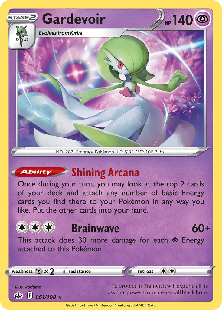 Gardevoir #61, Chilling Reign Reverse Foil