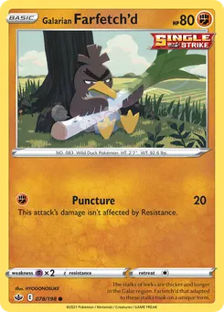 Galarian Farfetch'd #78, Chilling Reign