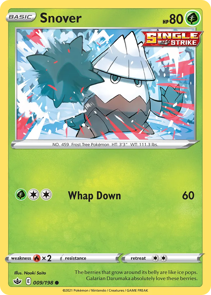 Snover #9, Chilling Reign Reverse Foil