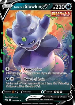 Galarian Slowking V #99, Standard